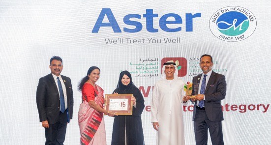 awarded aster dm healthcare with the csr label