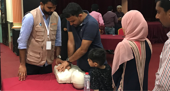 conduct a bLS training  in your institution